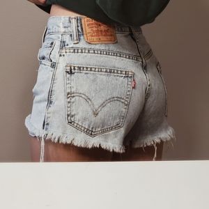 Light Wash Levi's 517 Denim Shorts
